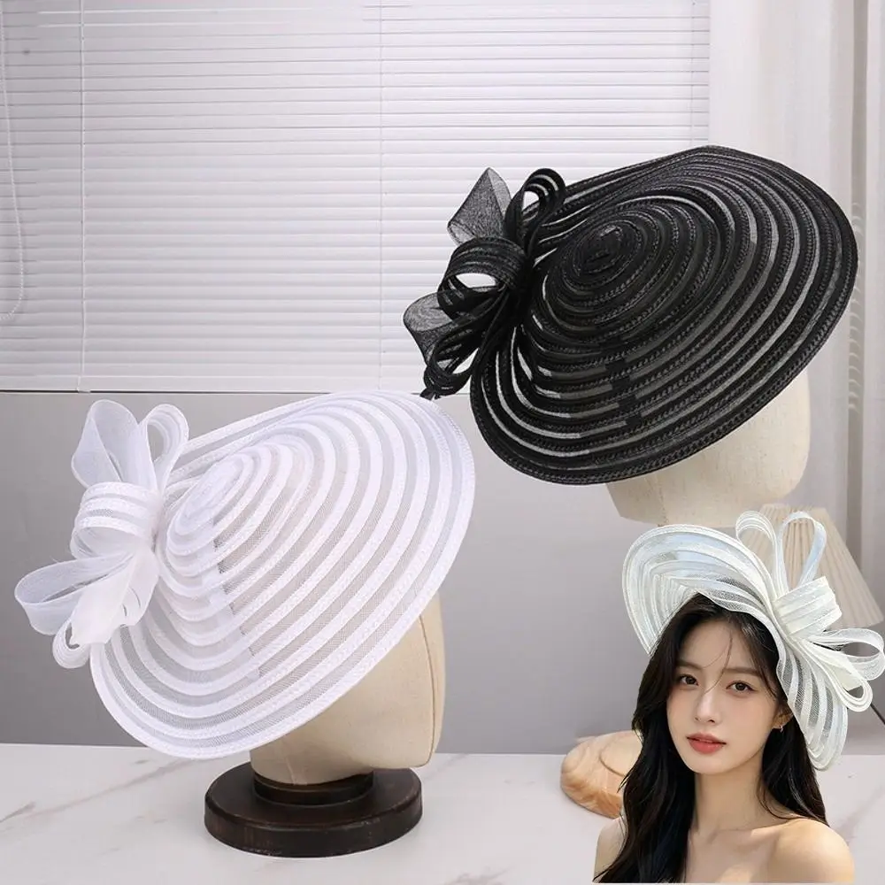 Bow Decoration Mesh Fascinator Headband Hat 9cm Wide Brim Breathable Wedding Bridal Fascinator Headband Style Elegant Vintage
Bow Decoration Mesh Fascinator Headband Hat 9cm Wide Brim Breathable Wedding Bridal Fascinator Headband Style Elegant Vintage