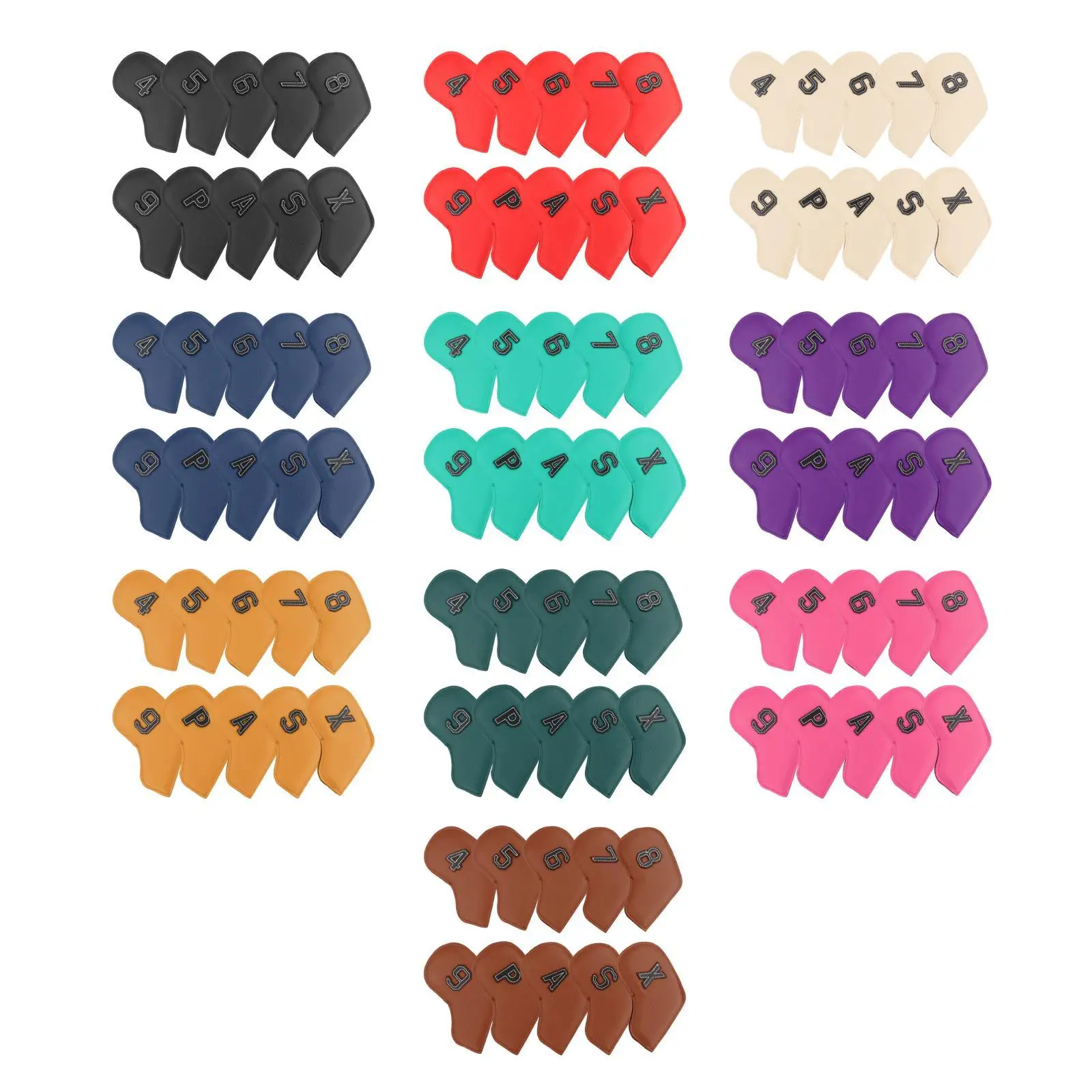 10x Golf Iron Covers, with Number on Both , Number-embroidered PU Leather, Waterproof Fit All Brands
10x Golf Iron Covers, with Number on Both , Number-embroidered PU Leather, Waterproof Fit All Brands