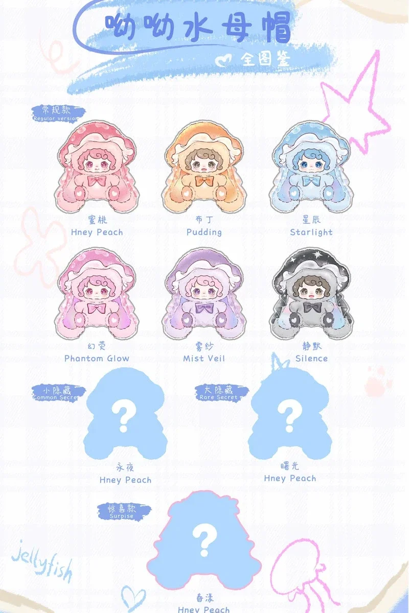 Yoou Jellyfish Hat Series Plush Blind Box Cute Kawaii Doll Mystery Box Action Figure Desktop Ornament Girl Birthday Gift
Yoou Jellyfish Hat Series Plush Blind Box Cute Kawaii Doll Mystery Box Action Figure Desktop Ornament Girl Birthday Gift