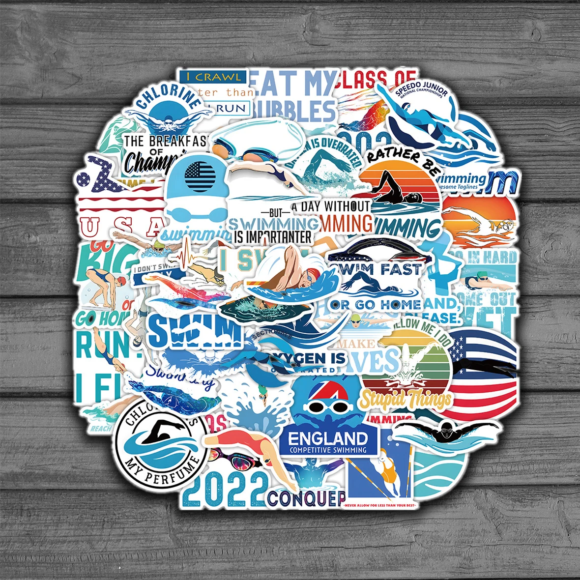 50PCS New Summer Swimming Sports Graffiti Sticker For Kids Toys Gift Luggage Laptop IPad Skateboard Guitar Gift Car Stickers
50PCS New Summer Swimming Sports Graffiti Sticker For Kids Toys Gift Luggage Laptop IPad Skateboard Guitar Gift Car Stickers