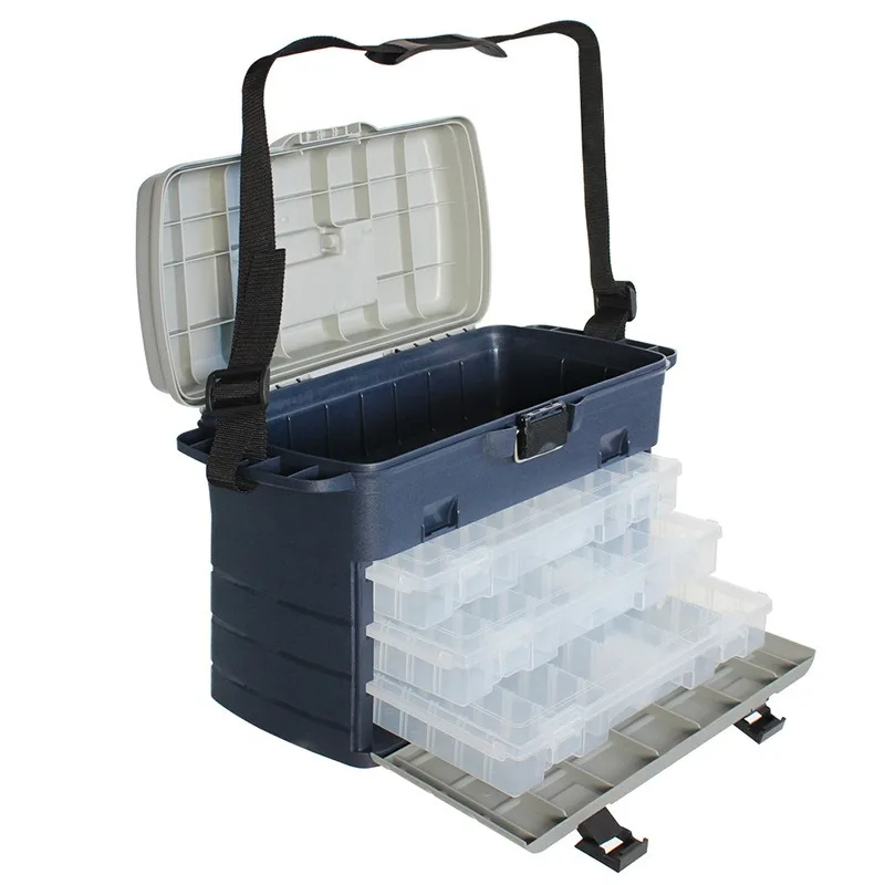 Three-Layer Fishing Tackle Box Featuring Adjustable Dividers and Clear Top Lid for Quick to Lures Hooks and ories
Three-Layer Fishing Tackle Box Featuring Adjustable Dividers and Clear Top Lid for Quick to Lures Hooks and ories