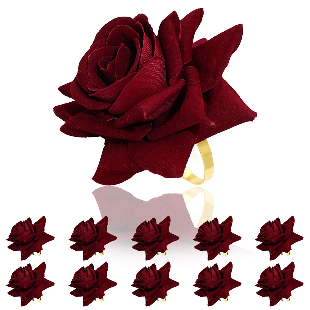 20Pcs Rose Napkin Rings Artificial Flowers Napkin Holder Fake Floral Napkin Buckle for DIY Bridal Wedding Shower Table Decor
20Pcs Rose Napkin Rings Artificial Flowers Napkin Holder Fake Floral Napkin Buckle for DIY Bridal Wedding Shower Table Decor