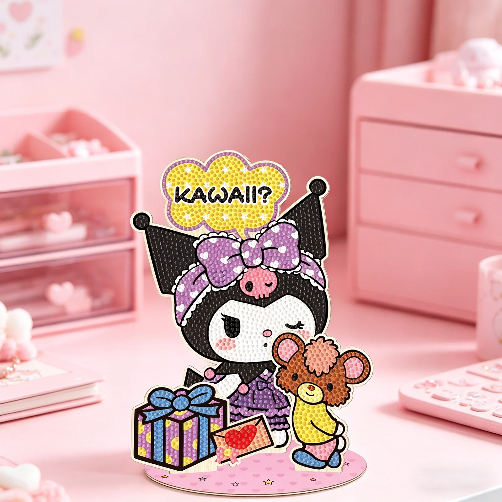 Hot Selling 5D Kuromi Hello Kitty My Melody Cinnamoroll Diamond Painting Kit Wooden DIY Birthday Ornament Kids Gift Home Decor
Hot Selling 5D Kuromi Hello Kitty My Melody Cinnamoroll Diamond Painting Kit Wooden DIY Birthday Ornament Kids Gift Home Decor
