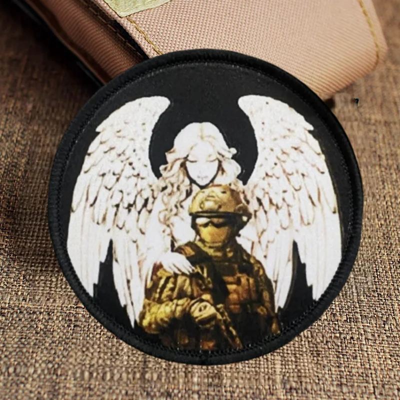 Under The Protection of Angels Printing Patch Tactical Hook and Loop Morale Badge Backpack Sticker Armband Patches for Clothing
Under The Protection of Angels Printing Patch Tactical Hook and Loop Morale Badge Backpack Sticker Armband Patches for Clothing