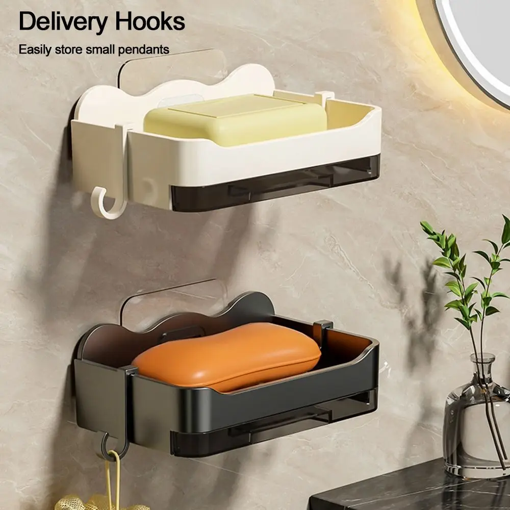 Durable With Drain Tray Soap Dish Plastic Wall Mounted Storage Rack Drainable Soap Box Bathroom Kitchen Sink Organizer
Durable With Drain Tray Soap Dish Plastic Wall Mounted Storage Rack Drainable Soap Box Bathroom Kitchen Sink Organizer