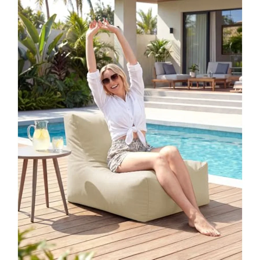 Outdoor Bean Bag Chair Lounger - Small Beanbag Floor Sofa with Shredded Foam Filling, Splash-Proof Detachable Zipper Cover for
Outdoor Bean Bag Chair Lounger - Small Beanbag Floor Sofa with Shredded Foam Filling, Splash-Proof Detachable Zipper Cover for