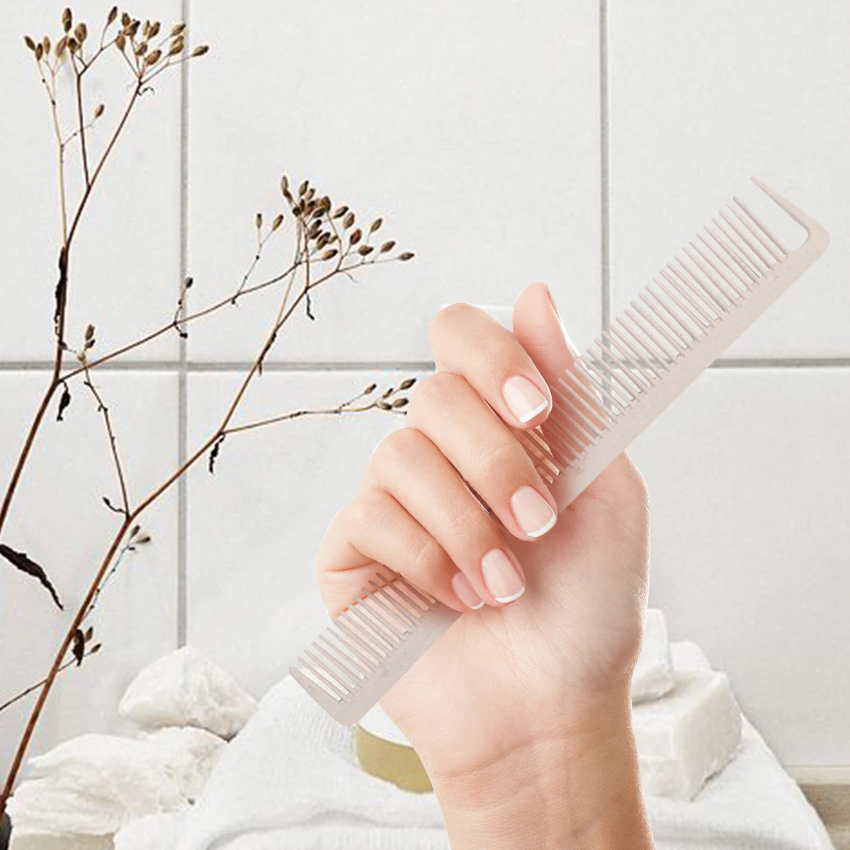 5 pcs WheatStrawCombs Durable HeatResistant Plastic HairCombs Portable Beige ForWomen SalonUse HairdressingCombs
5 pcs WheatStrawCombs Durable HeatResistant Plastic HairCombs Portable Beige ForWomen SalonUse HairdressingCombs