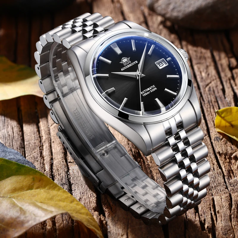 ADDIESDIVE Men's Watch NH35 Automatic 316L Stainless Steel Mechanical Watches 39mm Dial Calendar Display Classic Wristwatch Men
ADDIESDIVE Men's Watch NH35 Automatic 316L Stainless Steel Mechanical Watches 39mm Dial Calendar Display Classic Wristwatch Men