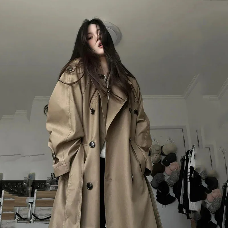 2025 Spring Autumn Trench Coat New Coatsstand-up Collar Loose Comfortable Women's Trench Senior Long Coat Double-Breasted
2025 Spring Autumn Trench Coat New Coatsstand-up Collar Loose Comfortable Women's Trench Senior Long Coat Double-Breasted