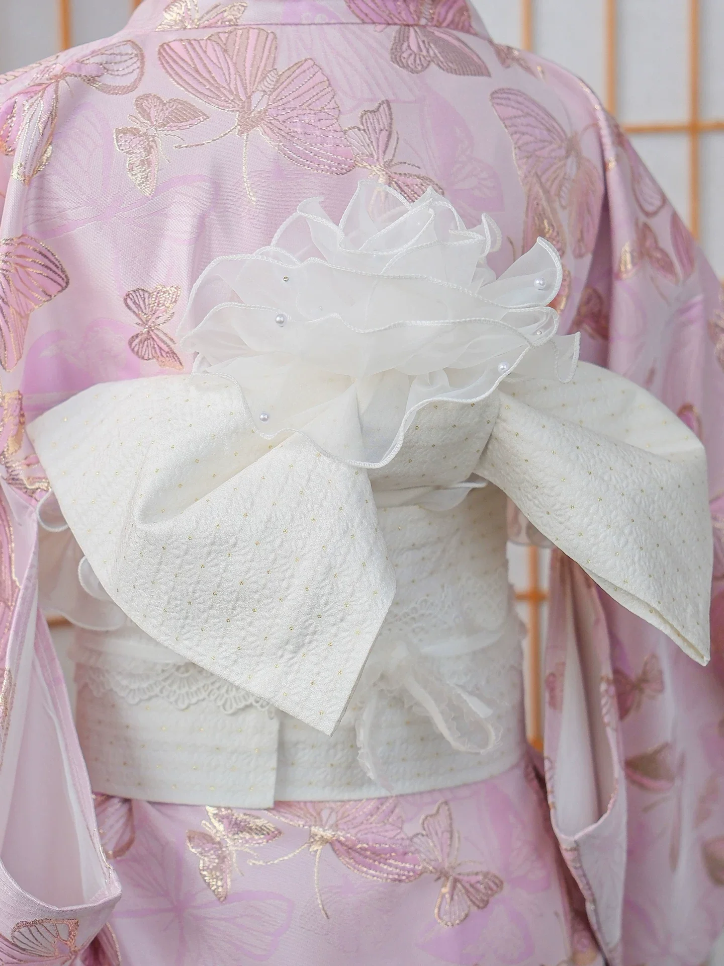 Новый аксессуар для кимоно в японском стиле, структурированный пояс Оби с двухслойным замысловатым бантом, подходит для юката
Новый аксессуар для кимоно в японском стиле, структурированный пояс Оби с двухслойным замысловатым бантом, подходит для юката