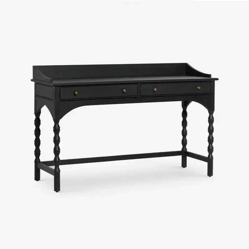 Solid wood desk design study table bedroom small apartment desk 
Solid wood desk design study table bedroom small apartment desk