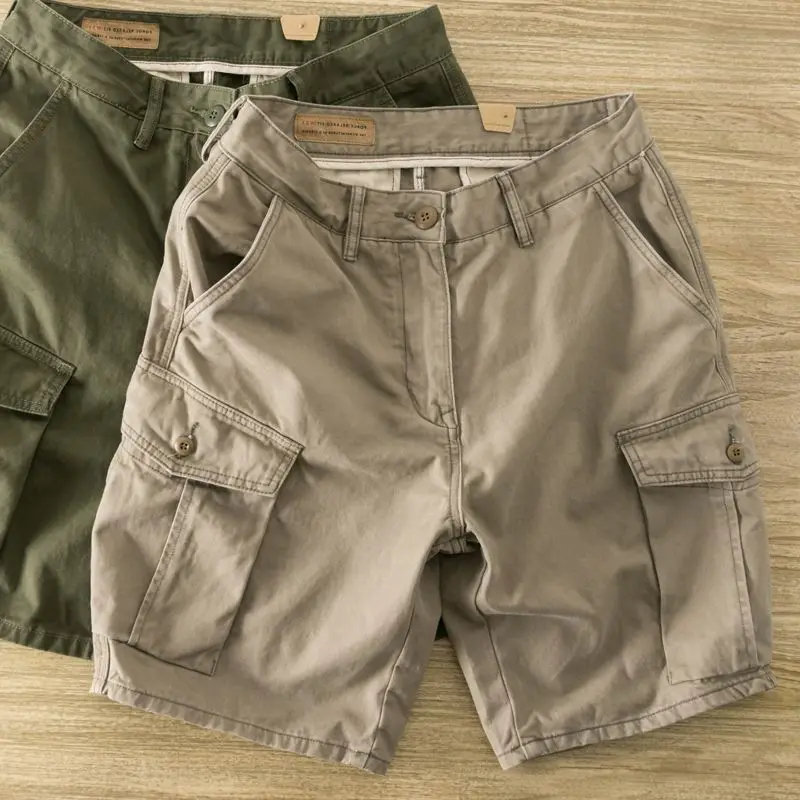 Men's Casual orts Five kets Multi-Wearable Summer Loose Wear-Resistant Casual Four-Fifths Length American Retro Sle
Men's Casual orts Five kets Multi-Wearable Summer Loose Wear-Resistant Casual Four-Fifths Length American Retro Sle