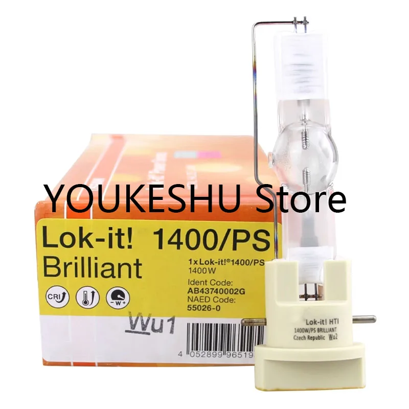 Brand new original Lok-it 1400/PS Brilliant 1XLok-it r 1400/PS 1400W Metal halide bulb Suitable for professional stage lighting
Brand new original Lok-it 1400/PS Brilliant 1XLok-it r 1400/PS 1400W Metal halide bulb Suitable for professional stage lighting