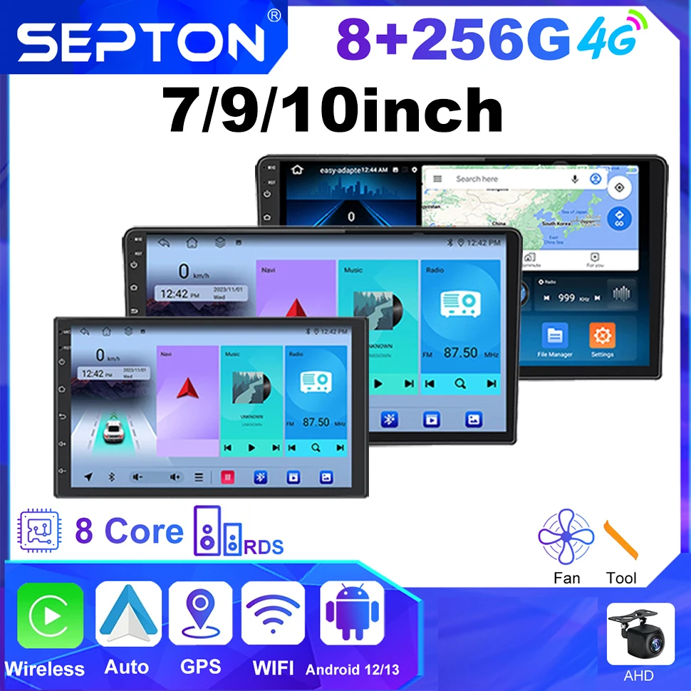 SEPTON 7 "/9"/10 "универсальный автомобильный радиоприемник с экраном Android для Toyota VW Kia Nissan Honda Lada Ford автомобильный плеер Carplay GPS мультимедиа
SEPTON 7 "/9"/10 "универсальный автомобильный радиоприемник с экраном Android для Toyota VW Kia Nissan Honda Lada Ford автомобильный плеер Carplay GPS мультимедиа
