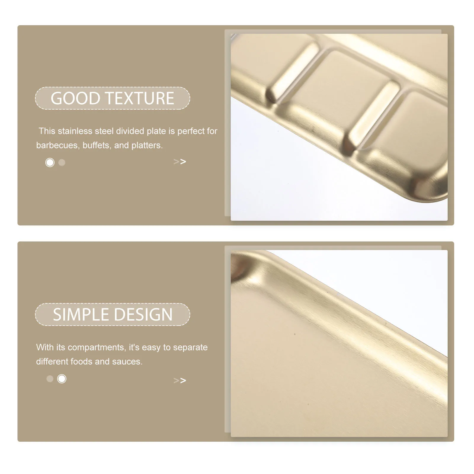 Stainless Steel 4-Compartment Divided Tray For Sauce Snack Appetizer Serving Food Holder Dinner Tableware Kitchen Bar Tool
Stainless Steel 4-Compartment Divided Tray For Sauce Snack Appetizer Serving Food Holder Dinner Tableware Kitchen Bar Tool