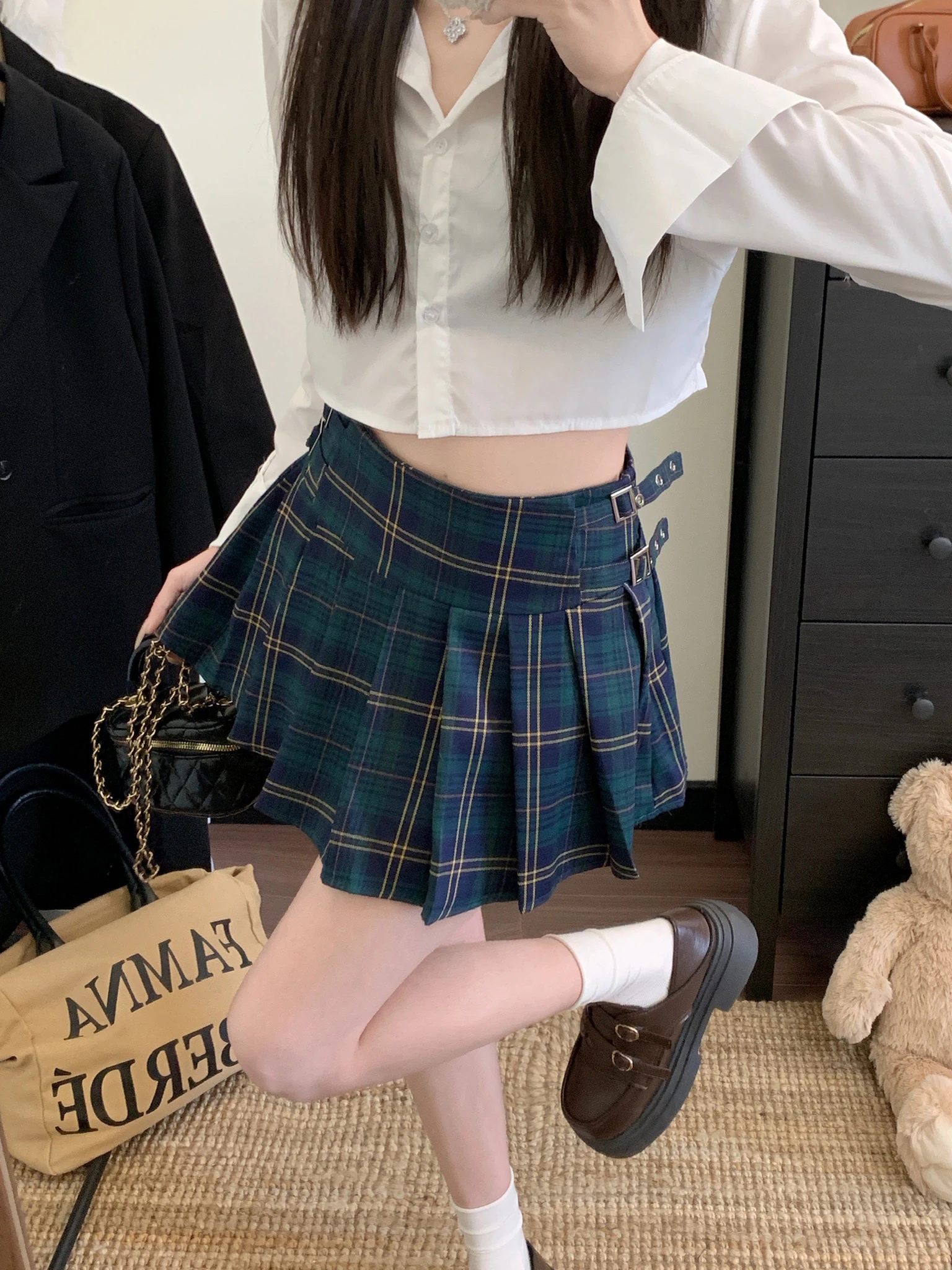 plus Size American Retro Plaid High Waist A-Line Skirt Summer New Style Versatile Design Folded Short Skirt for plus Size Women
plus Size American Retro Plaid High Waist A-Line Skirt Summer New Style Versatile Design Folded Short Skirt for plus Size Women