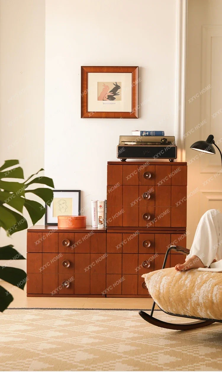 DV Medieval solid wood module chest cabinet bedroom household drawer cabinet retro creative storage storage TV cabinet
DV Medieval solid wood module chest cabinet bedroom household drawer cabinet retro creative storage storage TV cabinet