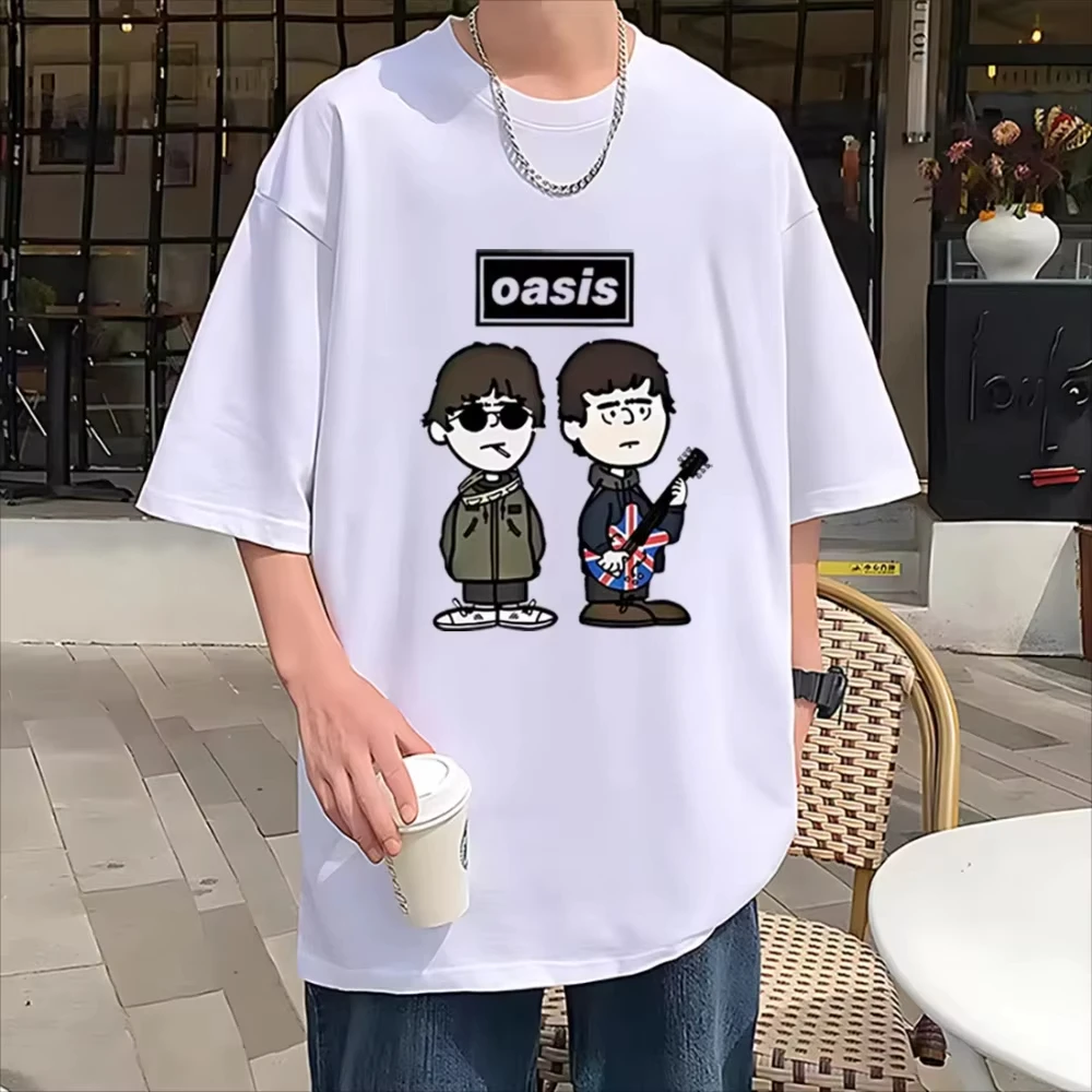 British Rock Band O-Oasis Live 25 Punk T-shirt Men Women's Cartoon Vintage Hip Hop Streetwear Male Cotton Short Sleeve Tee Shirt
British Rock Band O-Oasis Live 25 Punk T-shirt Men Women's Cartoon Vintage Hip Hop Streetwear Male Cotton Short Sleeve Tee Shirt