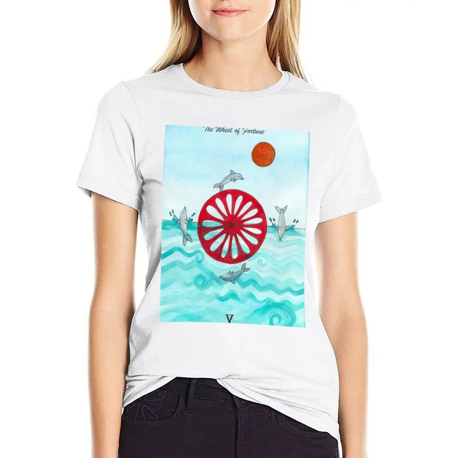 The Wheel of Fortune T-shirt summer clothes Blouse cute clothes T-shirts for Women
The Wheel of Fortune T-shirt summer clothes Blouse cute clothes T-shirts for Women