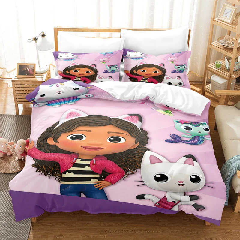 Gabby Dollhouse Bedding Set Cartoon 3D Print Sweet Girls Bedroom Exquisite Duvet Cover Pillowcase Children Birthday Xmas Gifts
Gabby Dollhouse Bedding Set Cartoon 3D Print Sweet Girls Bedroom Exquisite Duvet Cover Pillowcase Children Birthday Xmas Gifts