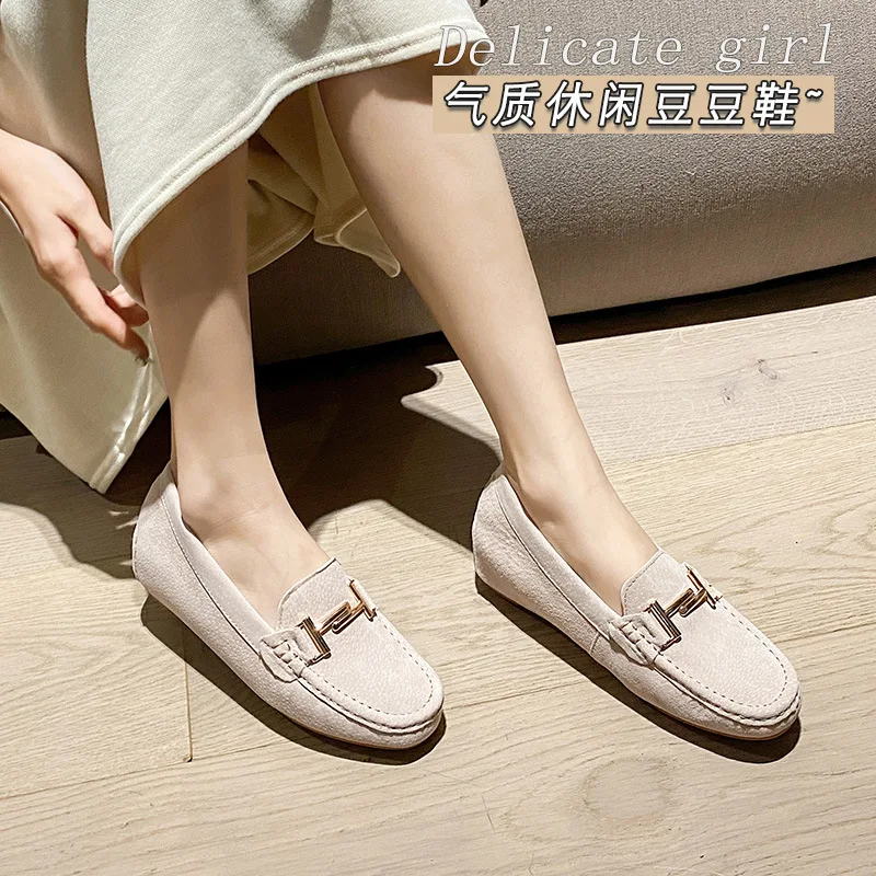 New Genuine Leather Flats For Women Spring Autumn Pigskin Casual Loafers Woman Soft Soled Nurses Office Outdoor Driving Shoes
New Genuine Leather Flats For Women Spring Autumn Pigskin Casual Loafers Woman Soft Soled Nurses Office Outdoor Driving Shoes