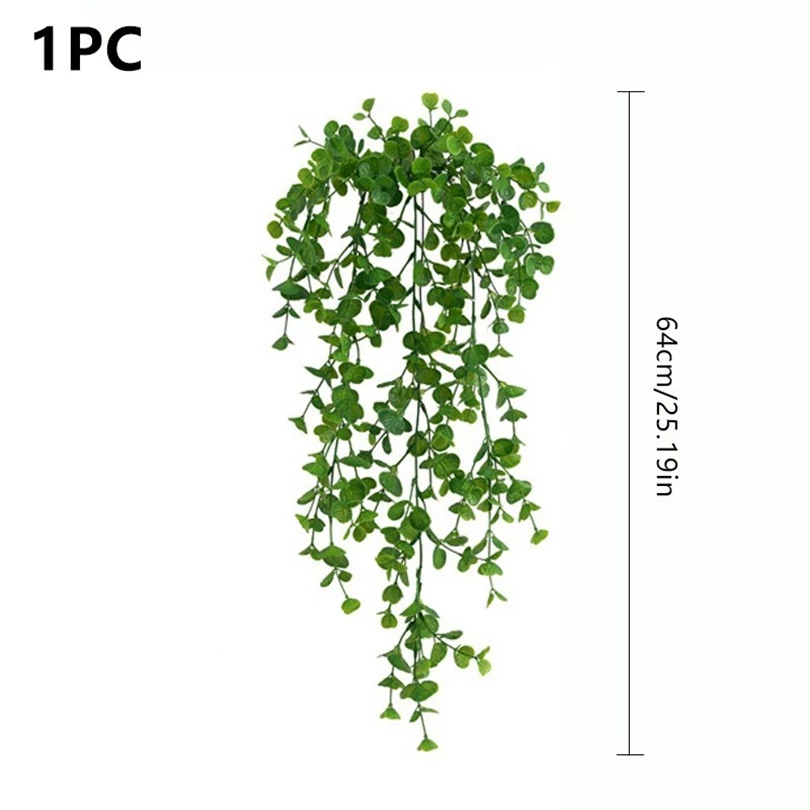 Green Leaves Ivy Artificial Plants Eucalyptus Vine For Home Living Room Wall Hanging Wedding Decoration Tree Materials Accessory
Green Leaves Ivy Artificial Plants Eucalyptus Vine For Home Living Room Wall Hanging Wedding Decoration Tree Materials Accessory