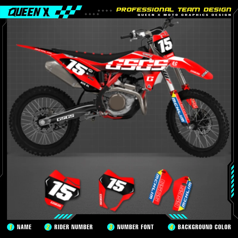 Queen X MOTOR Custom Team Graphics Backgrounds Decals For 3M Stickers Kit For GASGAS GAS GAS 2021 2022 2023 EC MC 006
Queen X MOTOR Custom Team Graphics Backgrounds Decals For 3M Stickers Kit For GASGAS GAS GAS 2021 2022 2023 EC MC 006