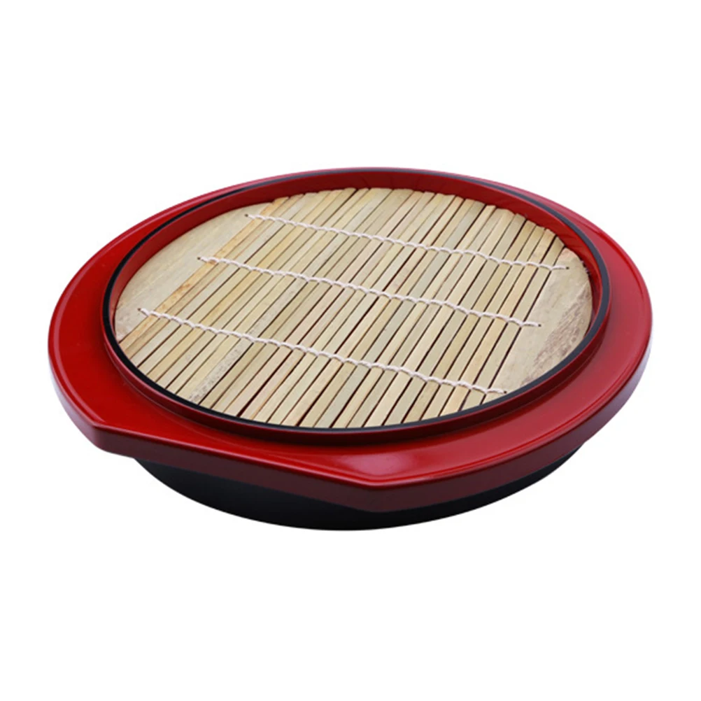 Japanese Style Cold Noodle Plate Round Melamine Food Plate Bamboo Mat Snack Tray Sushi Serving Elegant Tableware Kitchen
Japanese Style Cold Noodle Plate Round Melamine Food Plate Bamboo Mat Snack Tray Sushi Serving Elegant Tableware Kitchen