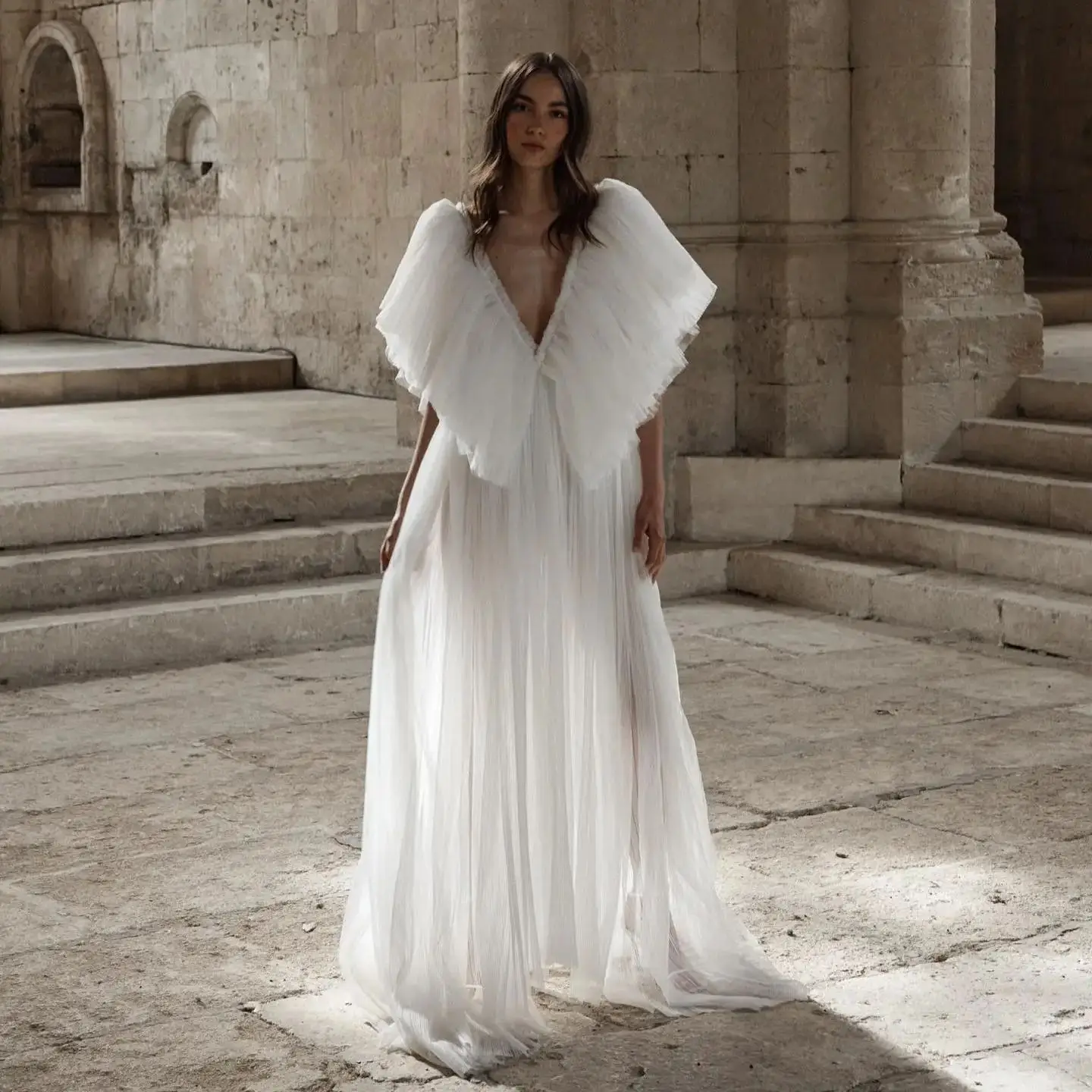 White Tulle Bride Robe And Nightgown Customized Bridal Gowns Photo shoot Maternity Dressing Gown for Photography
White Tulle Bride Robe And Nightgown Customized Bridal Gowns Photo shoot Maternity Dressing Gown for Photography