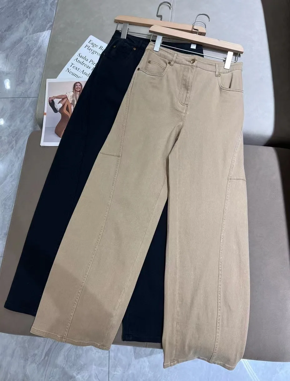 Women Long Pants Low-Waisted Straight Solid Color Casual Autumn 2024 Trousers
Women Long Pants Low-Waisted Straight Solid Color Casual Autumn 2024 Trousers
