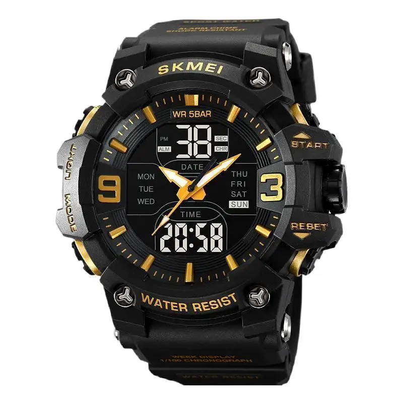 SkmeiStudent Watch Men's Double Inserts Sports Electronic Watch Alarm Clock Waterproof Luminous Multifunctional Electronic Watch
SkmeiStudent Watch Men's Double Inserts Sports Electronic Watch Alarm Clock Waterproof Luminous Multifunctional Electronic Watch