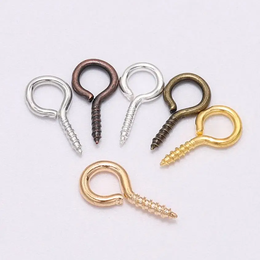 300/500pcs Mini Screw Pendants Eyepin Keychain HookThreaded Pin Fitting DIY Jewelry Bracelet Necklace Making Accessories
300/500pcs Mini Screw Pendants Eyepin Keychain HookThreaded Pin Fitting DIY Jewelry Bracelet Necklace Making Accessories