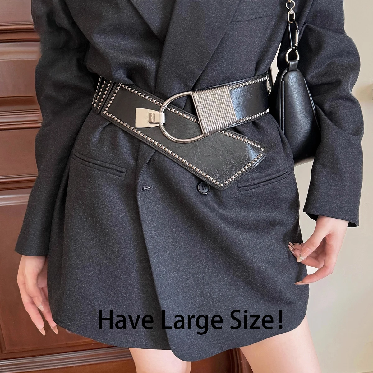 Роскошный широкий корсетный ремень для мужчин и женщин, эластичный пояс больших размеров в стиле панк с заклепками, кожаный ремень для платья, ремень для зимы
Роскошный широкий корсетный ремень для мужчин и женщин, эластичный пояс больших размеров в стиле панк с заклепками, кожаный ремень для платья, ремень для зимы