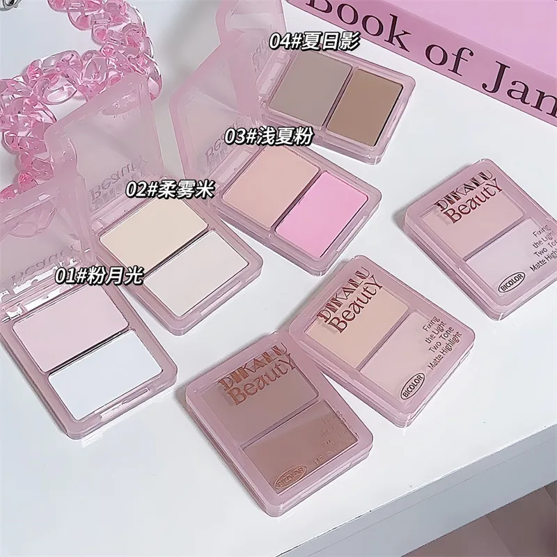 All-in-One Face Palette 2 Color Matte Highlighting Powder Contour Cheeks Brighten Hollow Areas Longwear Blush Essential
All-in-One Face Palette 2 Color Matte Highlighting Powder Contour Cheeks Brighten Hollow Areas Longwear Blush Essential