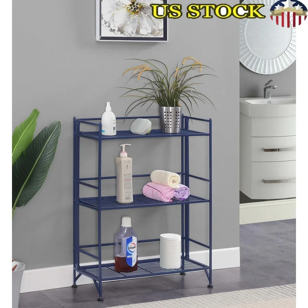 3 Tier Wide Folding Metal Shelf Adjustable Feet Spacious Open Storage Unit Easy Assembly Durable Powder Coated Frame Garage
3 Tier Wide Folding Metal Shelf Adjustable Feet Spacious Open Storage Unit Easy Assembly Durable Powder Coated Frame Garage
