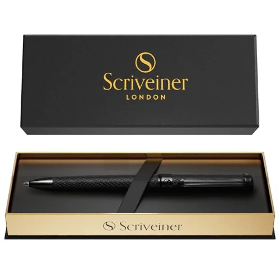 All Black Ballpoint Pen -Stunning Luxury All Metal Matt Black Pen, Schmidt Black Refill, Best Gift Set for Men and Women, Profe
All Black Ballpoint Pen -Stunning Luxury All Metal Matt Black Pen, Schmidt Black Refill, Best Gift Set for Men and Women, Profe