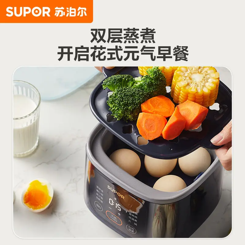 Supor egg steamer automatically power off, home multi-functional dormitory breakfast artifact egg steamer
Supor egg steamer automatically power off, home multi-functional dormitory breakfast artifact egg steamer