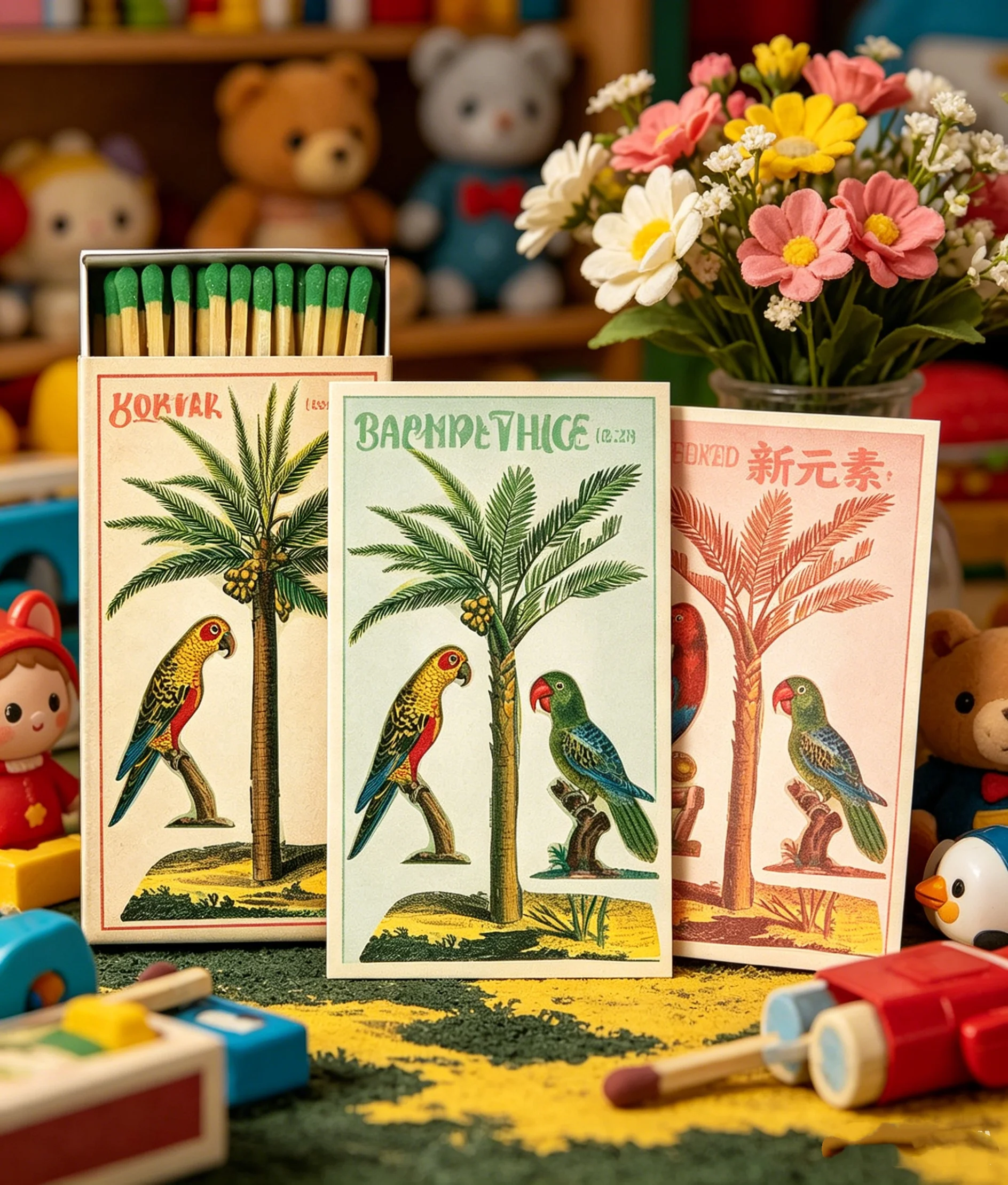 Personalized Palm and Parrot Decorative Matchbox with Wooden Matches - Great for Lighting Candles, fireplaces, Grills and More |
Personalized Palm and Parrot Decorative Matchbox with Wooden Matches - Great for Lighting Candles, fireplaces, Grills and More |
