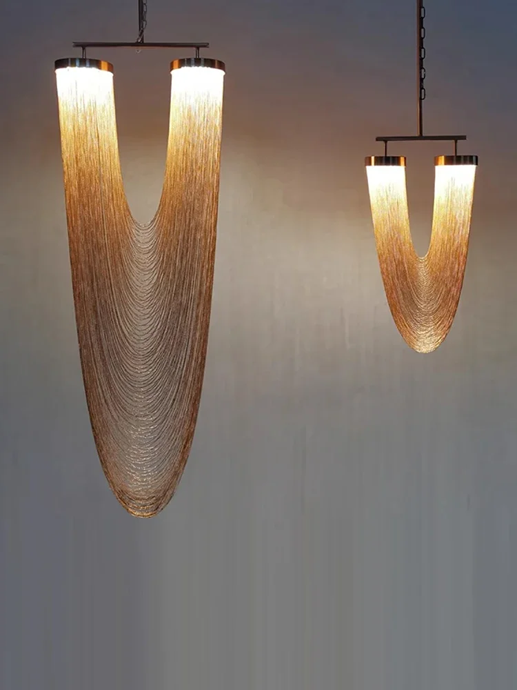 Larose Chandeliers Boho Metal Tassel Lamp Design Luxary Rose Gold Lamp Living Room Lustre Unique Kitchen Stairwell Lighting
Larose Chandeliers Boho Metal Tassel Lamp Design Luxary Rose Gold Lamp Living Room Lustre Unique Kitchen Stairwell Lighting