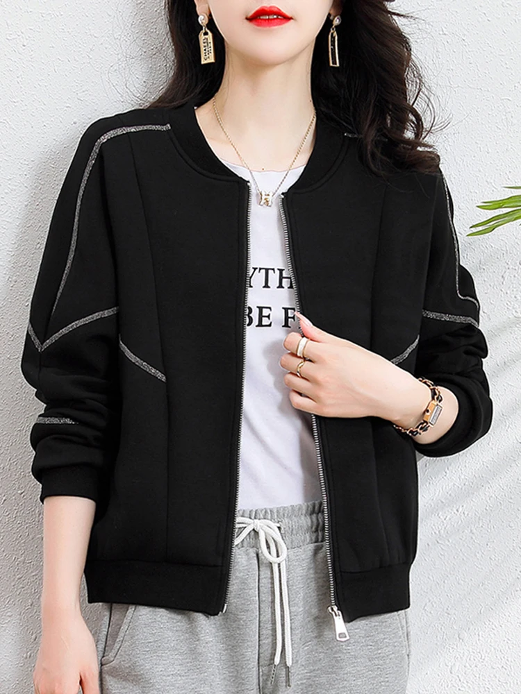 Fashionable Short Baseball Jacket for Women Spring Autumn New Style Small Size Quilted Outerwear Trendy Zipper Closure Top
Fashionable Short Baseball Jacket for Women Spring Autumn New Style Small Size Quilted Outerwear Trendy Zipper Closure Top