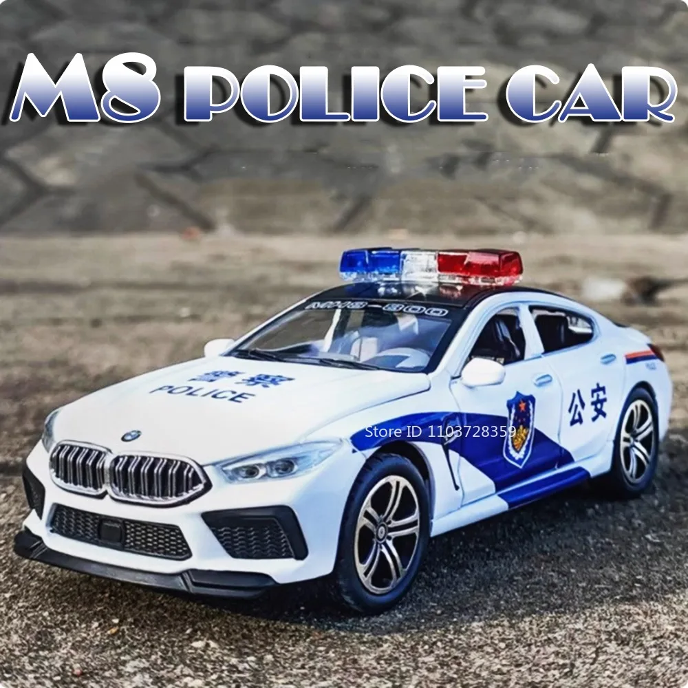 1:32 M8 M4 Police Car Toy Models Metal Diecast SWAT Cars Sound Light Doors Opened Pull Back Rubber Tires Vehicles for Boys Gifts
1:32 M8 M4 Police Car Toy Models Metal Diecast SWAT Cars Sound Light Doors Opened Pull Back Rubber Tires Vehicles for Boys Gifts