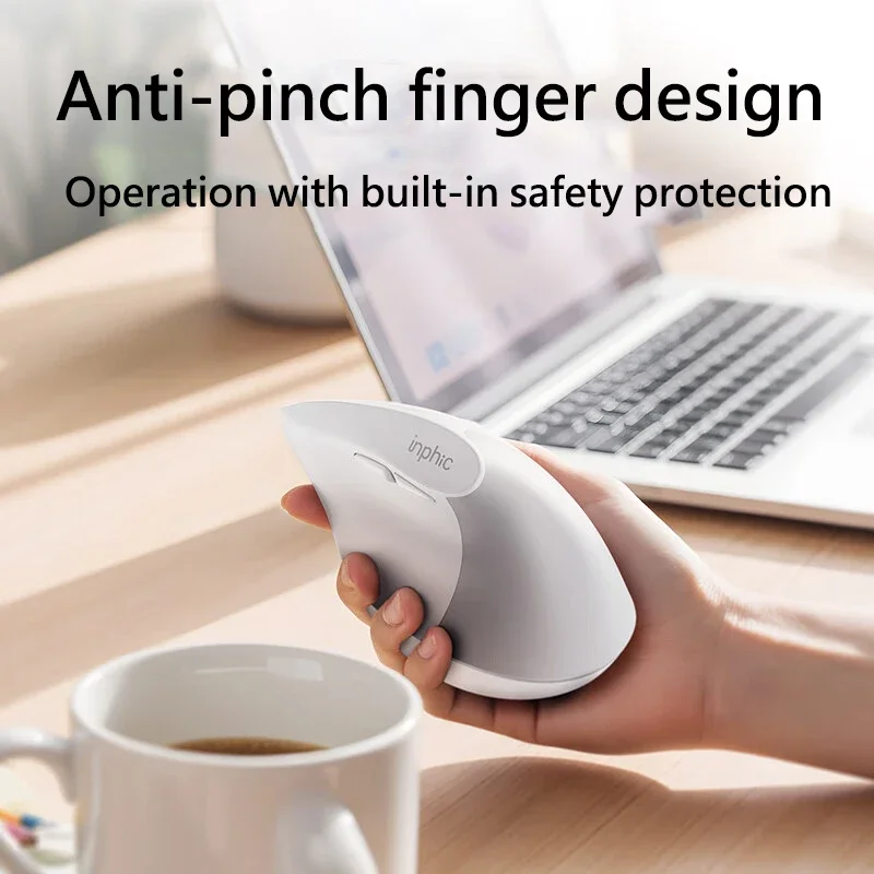 INPHIC X9 Vertical Wireless Mouse Type-C Fast Charging 58° Comfortable Grip Ergonomic Silent for Laptop Desktop Computer Home 
INPHIC X9 Vertical Wireless Mouse Type-C Fast Charging 58° Comfortable Grip Ergonomic Silent for Laptop Desktop Computer Home