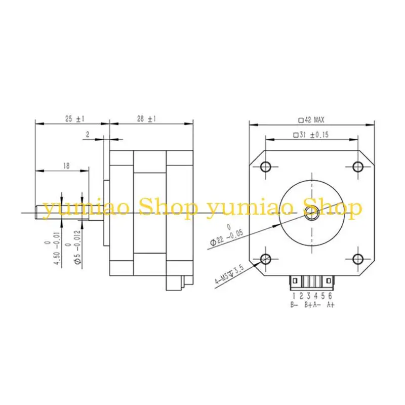 587B 42 Stepper Motor 17HS2408 Two-phase hybrids Step Motor Longlasting for Various
587B 42 Stepper Motor 17HS2408 Two-phase hybrids Step Motor Longlasting for Various