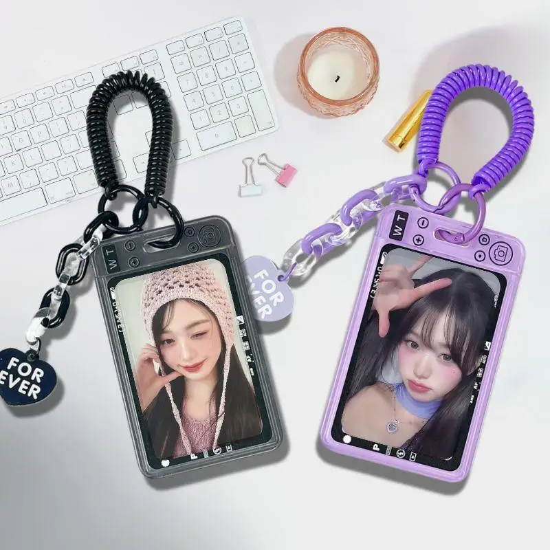 INS Transparent Acrylic Photocard Holder Keychain Idol Photo Card Holder Plug-in Student ID Card Bus Card Protective Case
INS Transparent Acrylic Photocard Holder Keychain Idol Photo Card Holder Plug-in Student ID Card Bus Card Protective Case