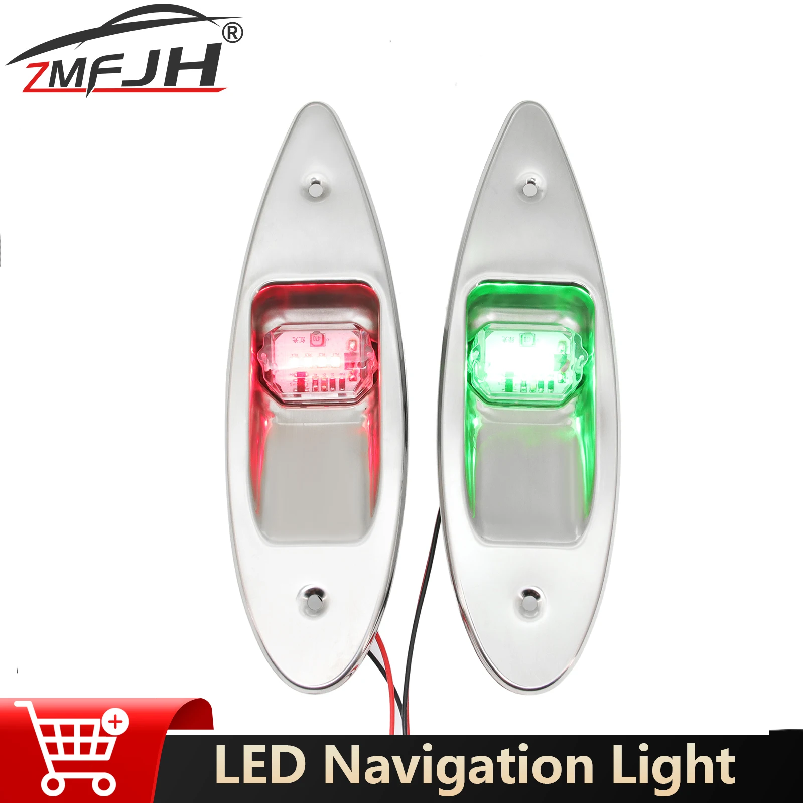 2PCS Waterproof Boat Navigation Light LED Boat Side Light Corrosion Resistant Signal Lamp Red/Green Light For Marine Boat
2PCS Waterproof Boat Navigation Light LED Boat Side Light Corrosion Resistant Signal Lamp Red/Green Light For Marine Boat