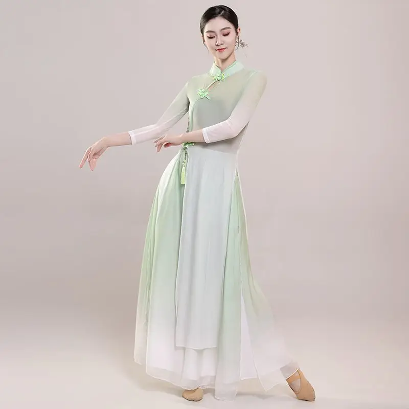 Classical Dance Costume Elastic Performance Traditional Chinese Sle Fan Dance Practice orms Sport Fitn Fans Dancewear
Classical Dance Costume Elastic Performance Traditional Chinese Sle Fan Dance Practice orms Sport Fitn Fans Dancewear