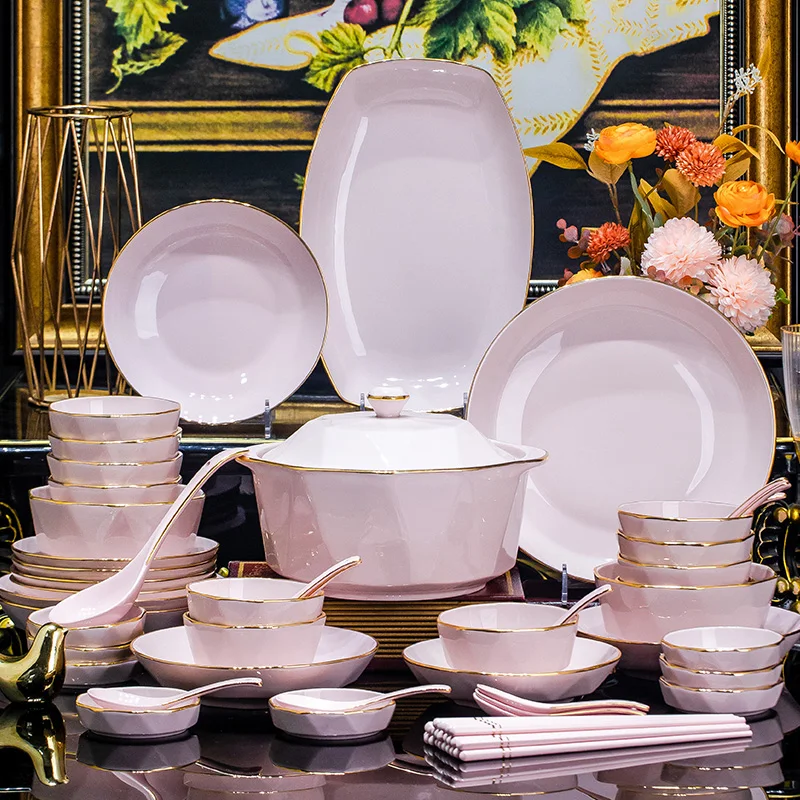 Cute Kitchen Gift Dinnerware Sets Home Wedding Party Guests Breakfast Dishes Sets Women Christmas Jogo De Jantar Tableware
Cute Kitchen Gift Dinnerware Sets Home Wedding Party Guests Breakfast Dishes Sets Women Christmas Jogo De Jantar Tableware