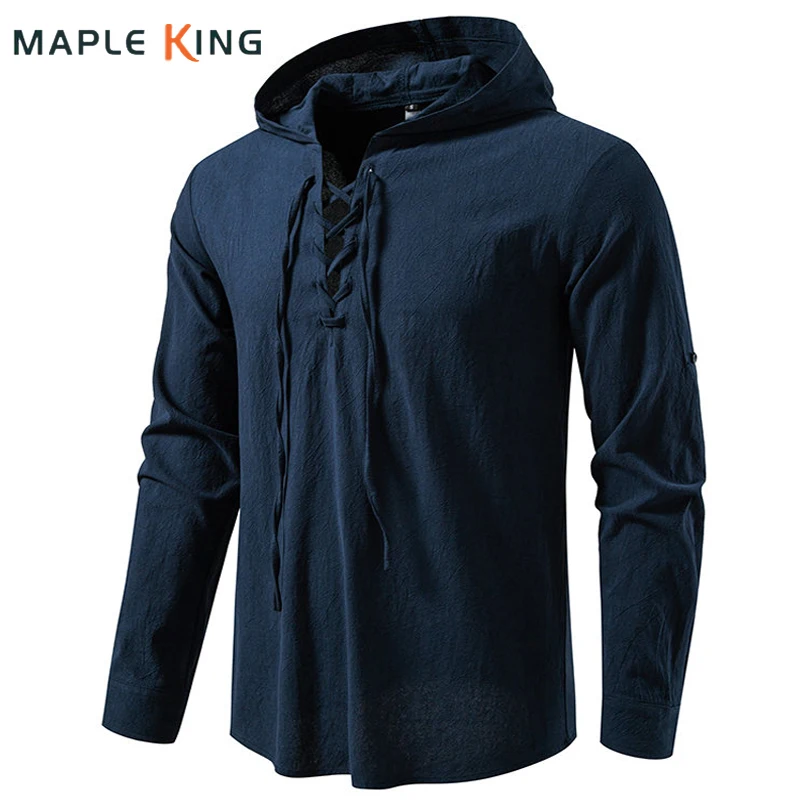 Fashion Clothes Man Drawstring Hooded Shirts Chemises Hommes Cowboy 100% Cotton Vintage Breathable Streetwear Men Camisetas Tops
Fashion Clothes Man Drawstring Hooded Shirts Chemises Hommes Cowboy 100% Cotton Vintage Breathable Streetwear Men Camisetas Tops