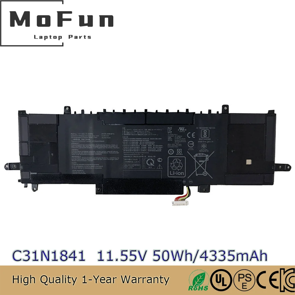 Brand New Original C31N1841 11.55V 50Wh Laptop Battery for ASUS ZenBook 14 UM433DA UX334FL UX434DA UX463FA UX463FL 
Brand New Original C31N1841 11.55V 50Wh Laptop Battery for ASUS ZenBook 14 UM433DA UX334FL UX434DA UX463FA UX463FL