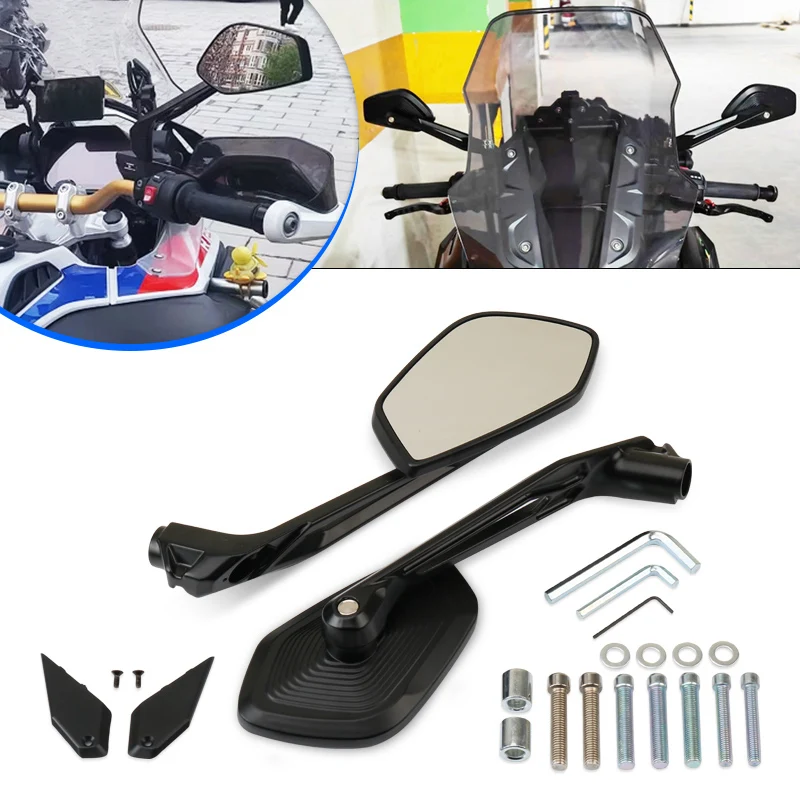 Motorcycle Accessories Rear View Mirrors Side Mirrors Fit For R1200GS LC Adventure R1250GS ADV G310R G310GS S1000R S1000XR
Motorcycle Accessories Rear View Mirrors Side Mirrors Fit For R1200GS LC Adventure R1250GS ADV G310R G310GS S1000R S1000XR